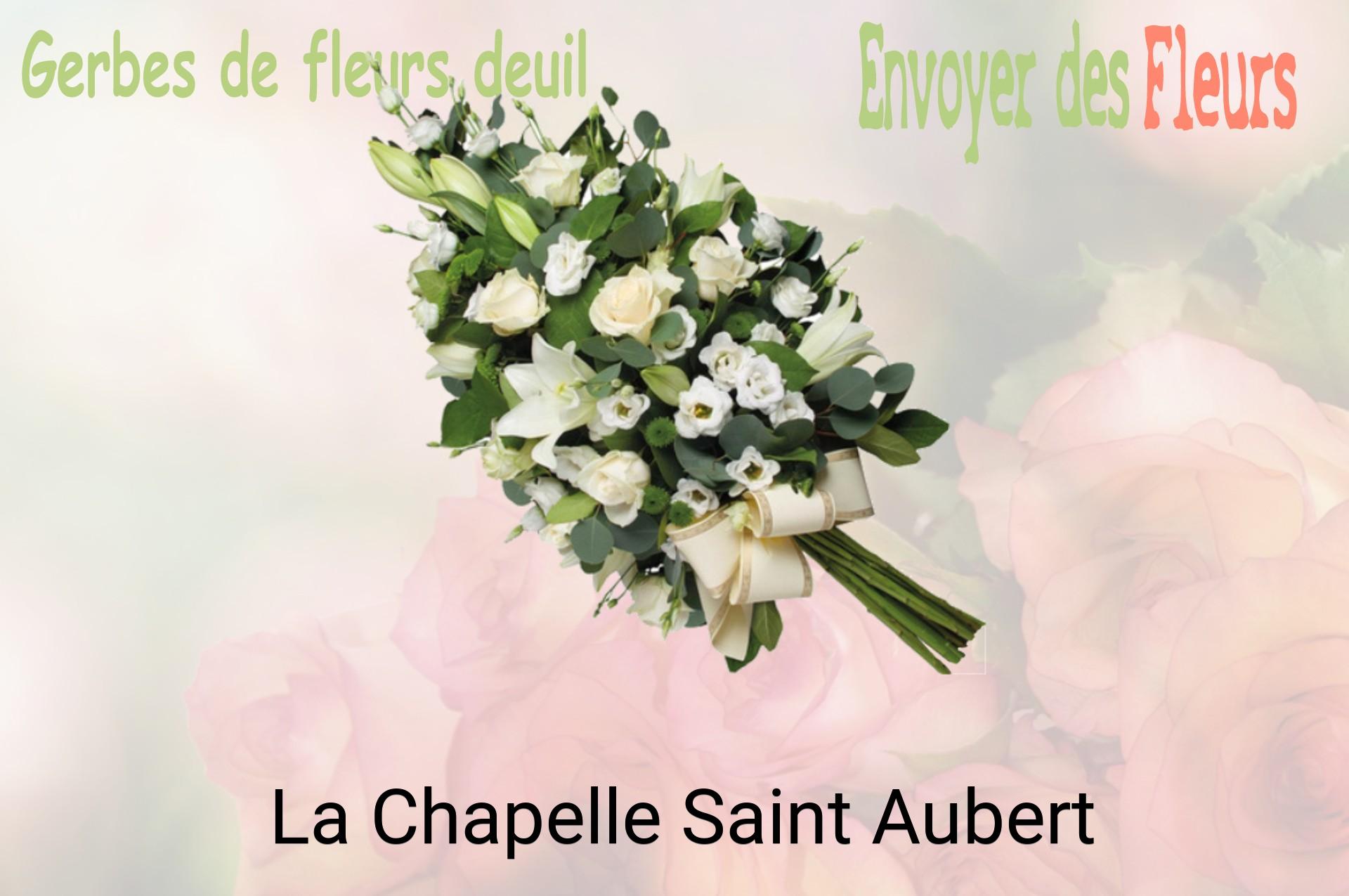 Gerbe de fleurs de deuil livrée à La Chapelle-Saint-Aubert